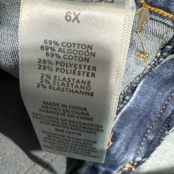 Joe's Girls The Taurus Bell Jeans High Rise Wide Leg Split Hem Size 6X Stretch - Picture 5 of 13